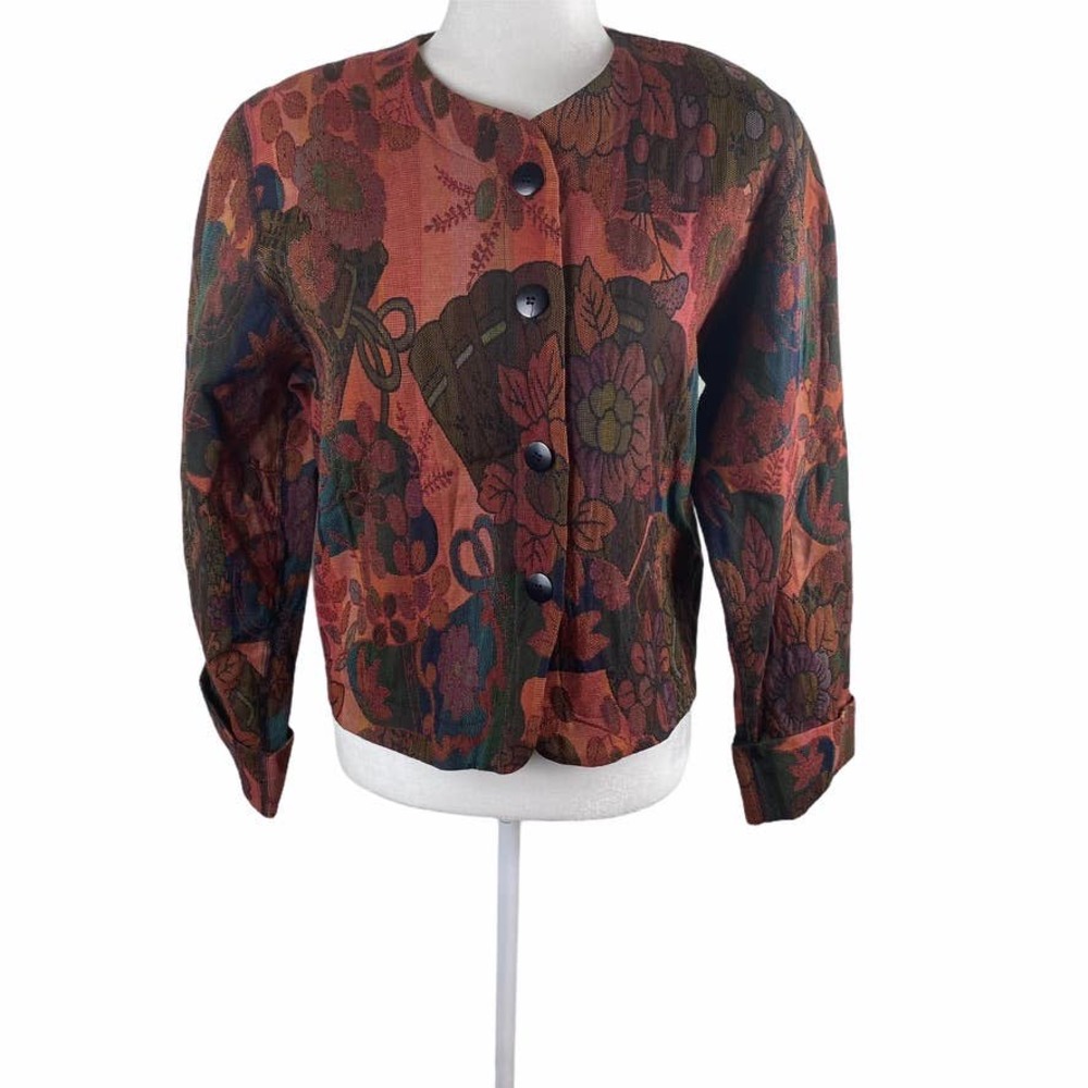 Vintage 80s/90s Tapestry Jacket Sz 6